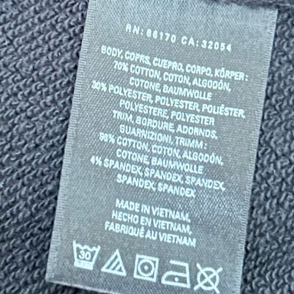 Anthropologie Saturday Sunday Black Convertible Hooded Open Cardigan Size Medium - Picture 6 of 9